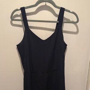 Everlane Japanese GoWeave Navy Blue Slip Jumpsuit